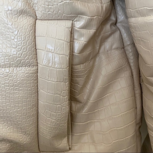 NWT Fashion Nova Leather Puffer Jacket - Picture 8 of 11